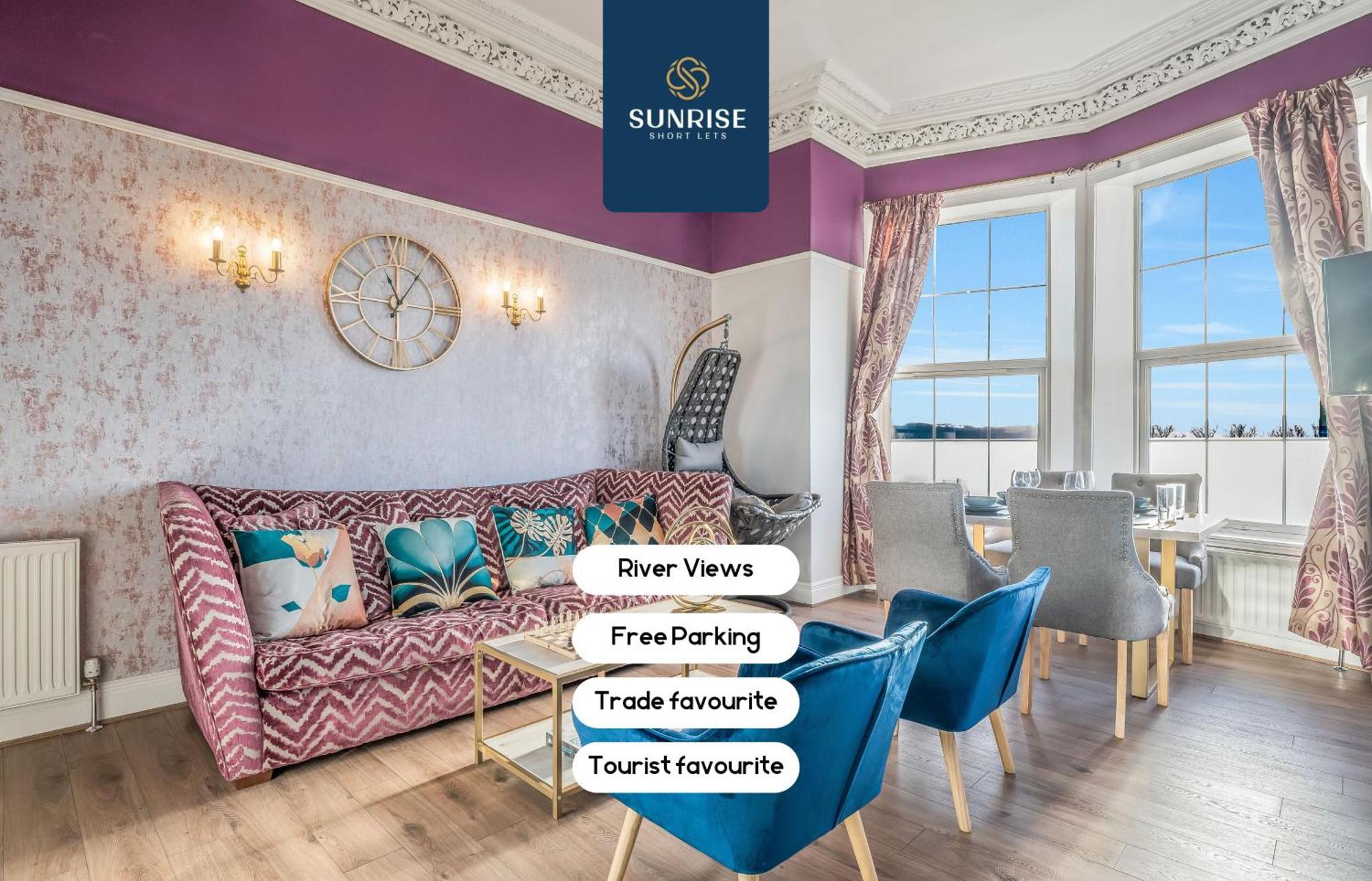 Presidential Riverside Apartment: Luxury Family Stay Dundee Exterior photo